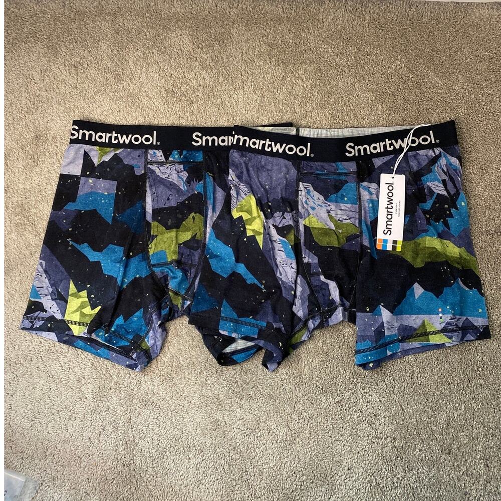 New Smartwool Men's Boxer Briefs 2 Pack Size Medium